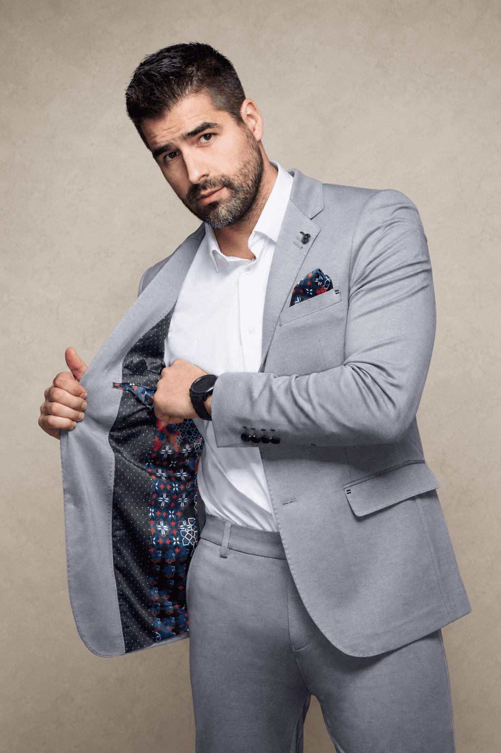 Veston Au Noir Giacomo Silver