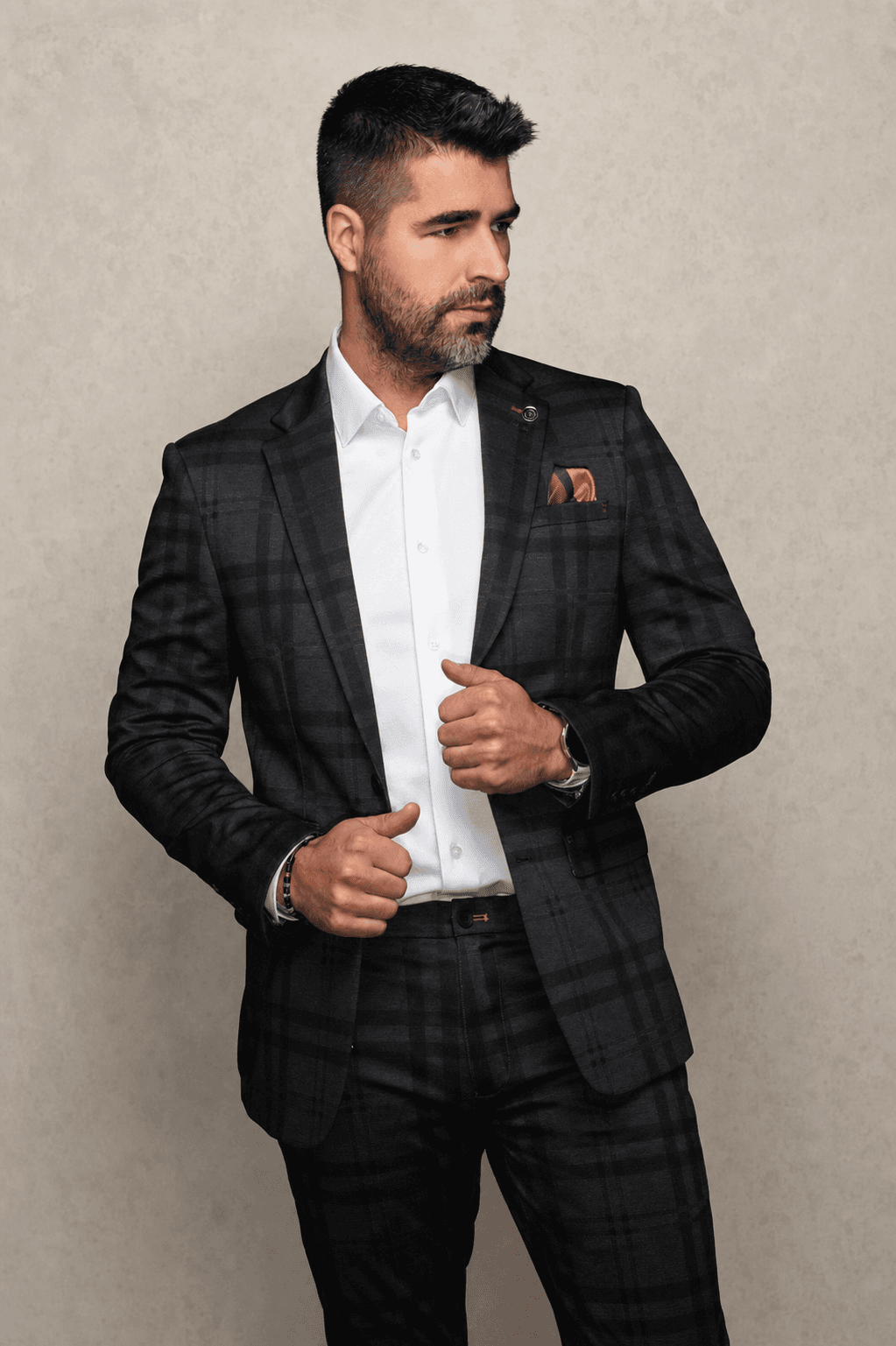 Veston Au Noir Selleck Black