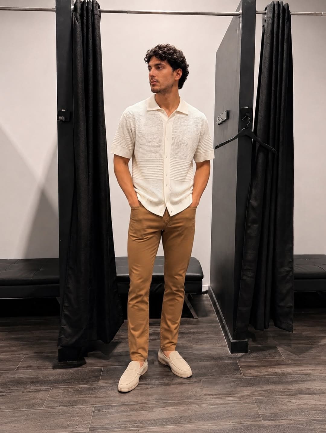 Maille crème, chino caramel
