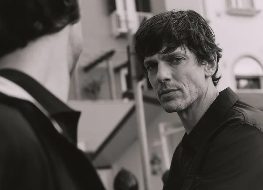 Paul Miranda Sorrento campaign — portrait in black shirt